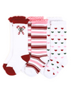 Candy Cane Lane Knee High Sock 3 Pack