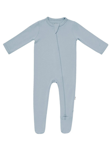 Kyte Baby Zipper Footie - Fog