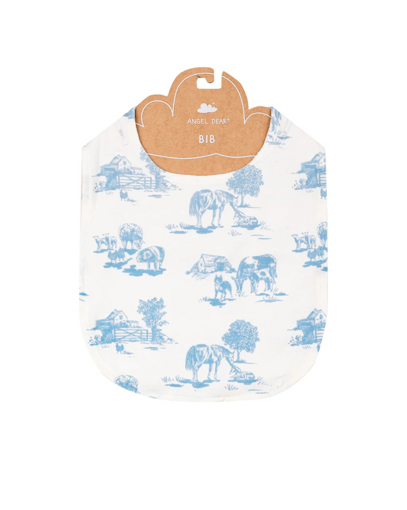 Blue Farm Toile Feeding Bib