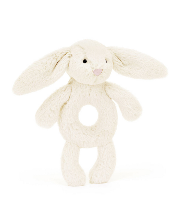 Jellycat Bashful Cream Bunny Ring Rattle