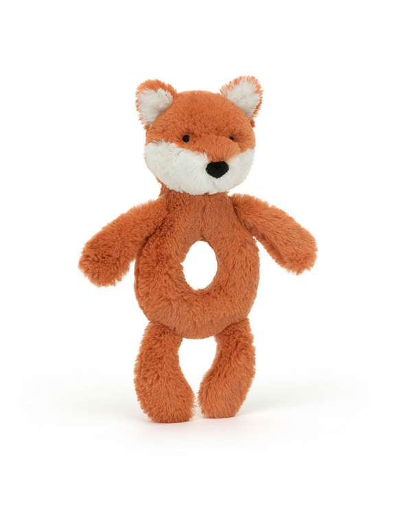 Jellycat Bashful Fox Cub Ring Rattle