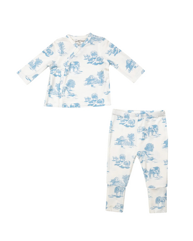 Blue Farm Toile Two Piece Set