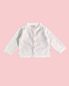 Dove Pointelle Knit Cardigan