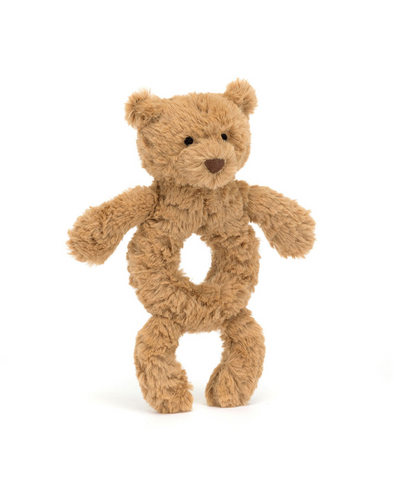 Jellycat Bartholomew Bear Ring Rattle