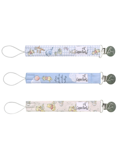 Copper Pearl Hundred Acre Wood Binky Clip Set