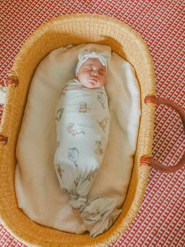 Copper Pearl Winnie + Friends Swaddle Blanket