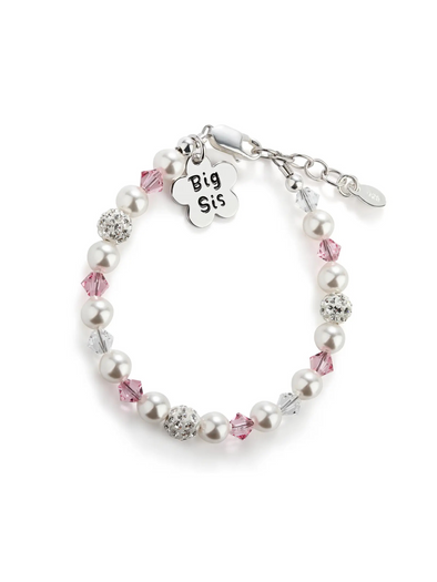 Big Sis Sterling Silver Flower Bracelet