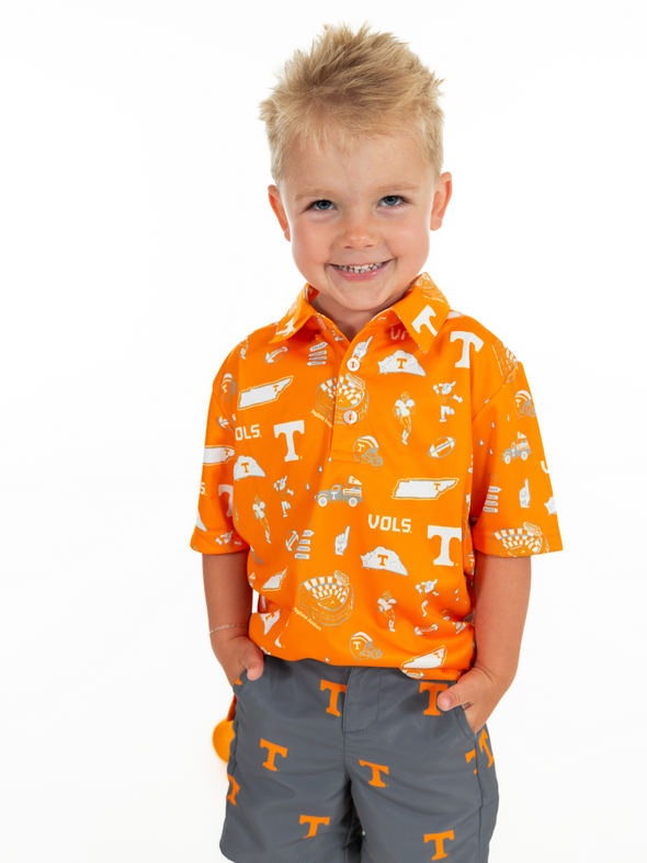 Vols Repeat Orange Short Sleeve Polo
