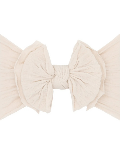 Biscuit Waffle Textured Headband Bow