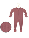 Lou Lou Marjorie Ribbed Zipper Footie