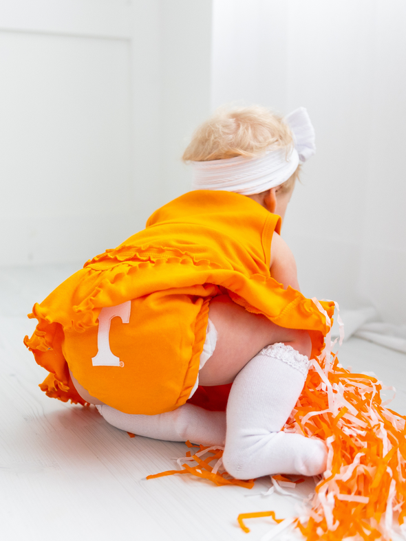 Power T Ruffle Dress + Bloomer Set