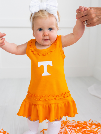 Power T Ruffle Dress + Bloomer Set