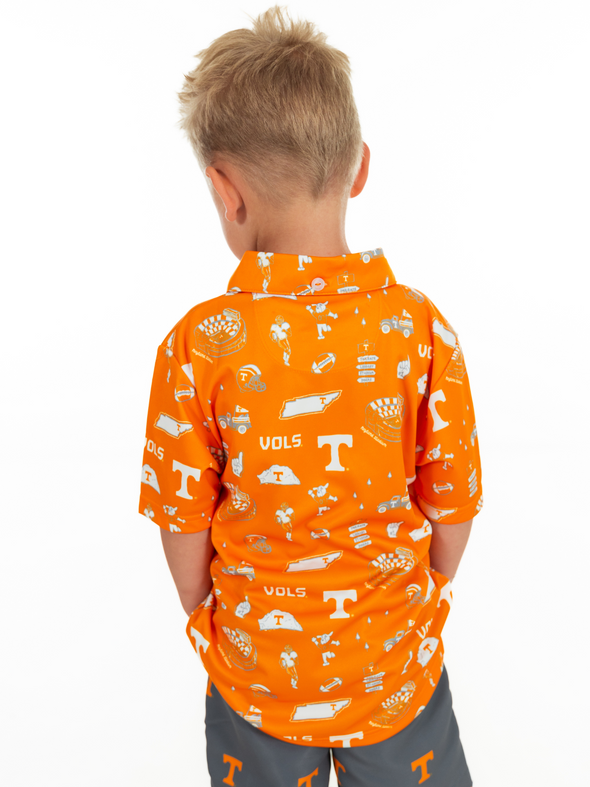 Vols Repeat Orange Short Sleeve Polo