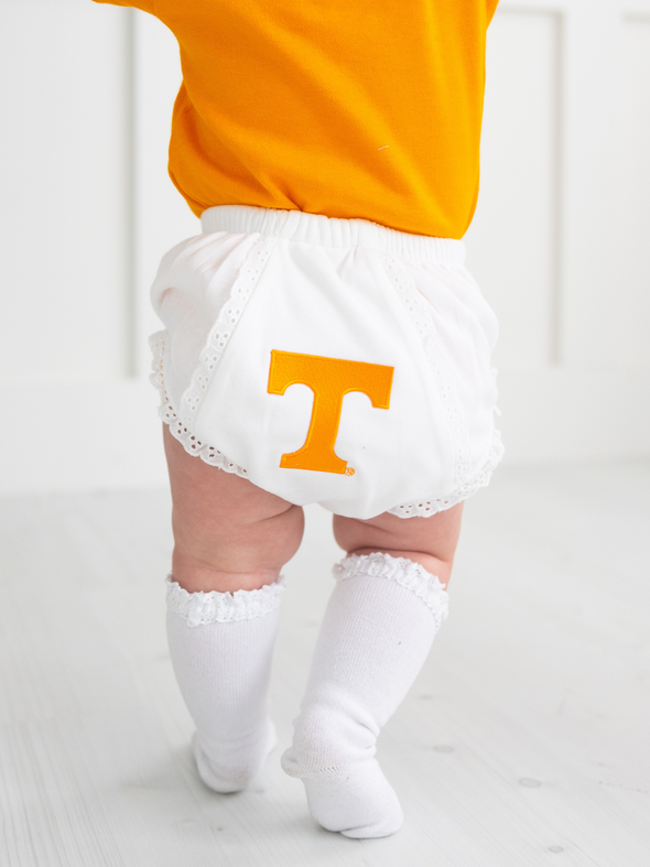 Power T White Eyelet Diaper Cover