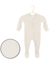 Lou Lou Cove Ribbed Zipper Footie