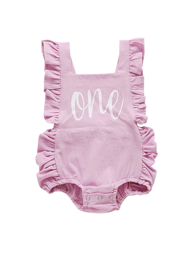 Birthday Overall Ruffle Romper