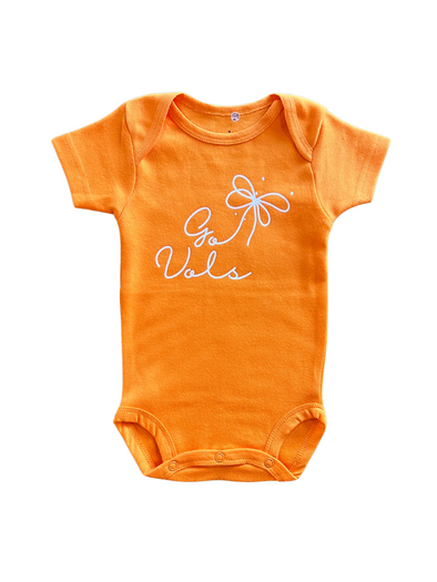 Go Vols Knotted Bow Onsie