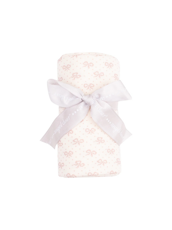Vintage Mini Bows Swaddle Blanket