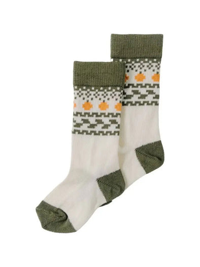 Vintage Pumpkin Knee High Socks