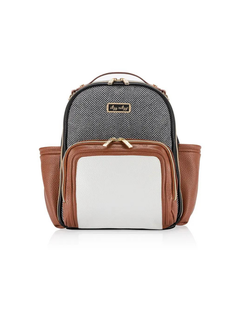 Itzy Ritzy Coffee & Cream Mini Plus Diaper Bag Backpack – Little