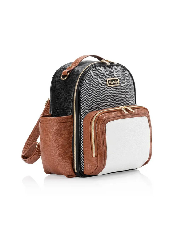 Itzy Ritzy Coffee & Cream Mini Plus Diaper Bag Backpack