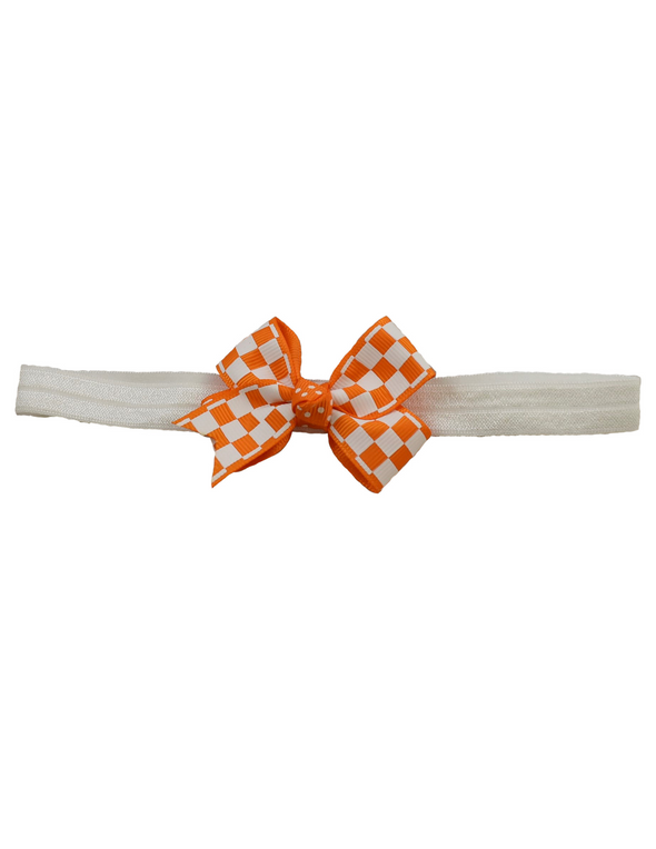 Checkerboard Headband Bow