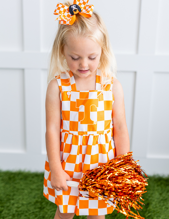 Checkerboard Jumper Dress