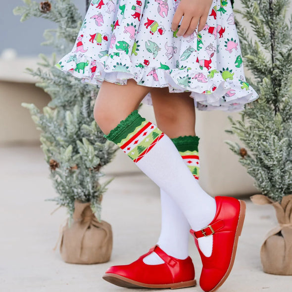 Merry & Bright Knee High Sock 3 Pack