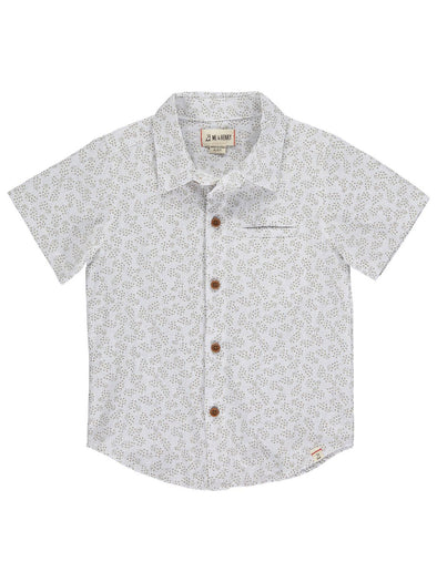 Newport Taupe Floral Button Down