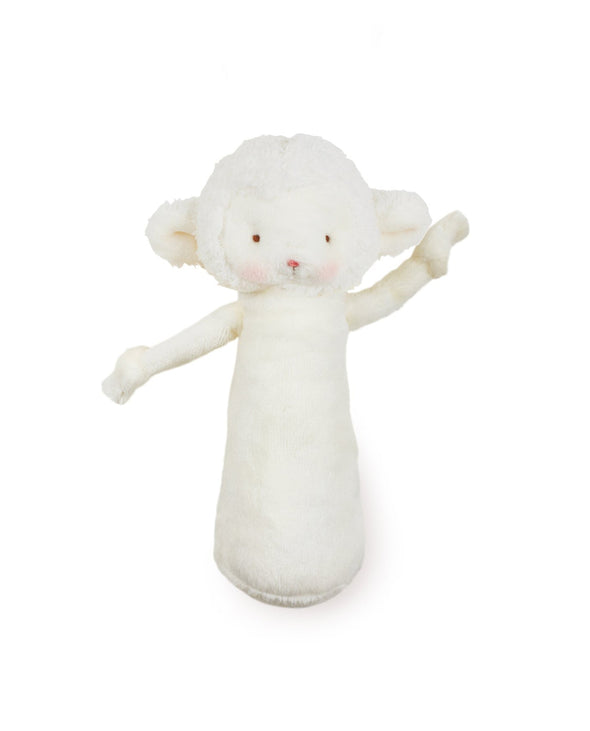Friendly Chime White Lamb Baby Rattle