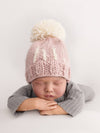 hi. Hand Knit Beanie - Rosy