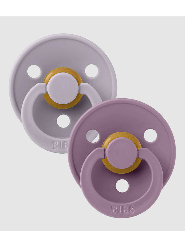 Bibs Anatomical Pacifier 2 Pack - Fossil Grey / Mauve