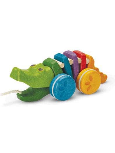 Rainbow Alligator Pull Toy