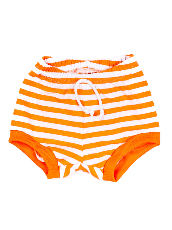 Orange & White Striped Shorties