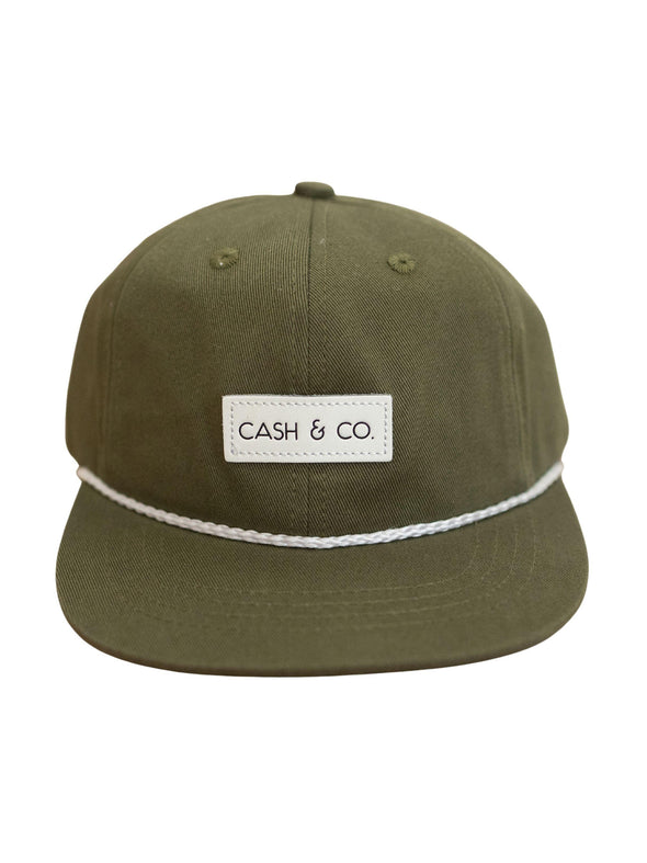 Cash & Co Big Green Flat Bill Hat