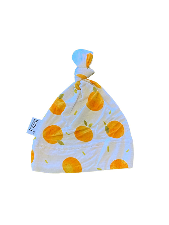 Oranges Bamboo Knotted Infant Beanie