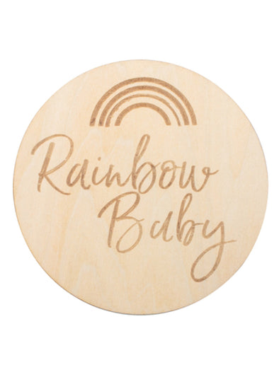 Rainbow Baby Wood Disc