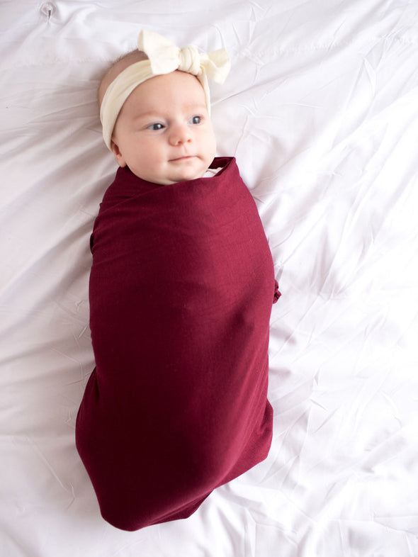 Copper Pearl Ruby Swaddle Blanket