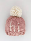 hi. Hand Knit Beanie - Rosy