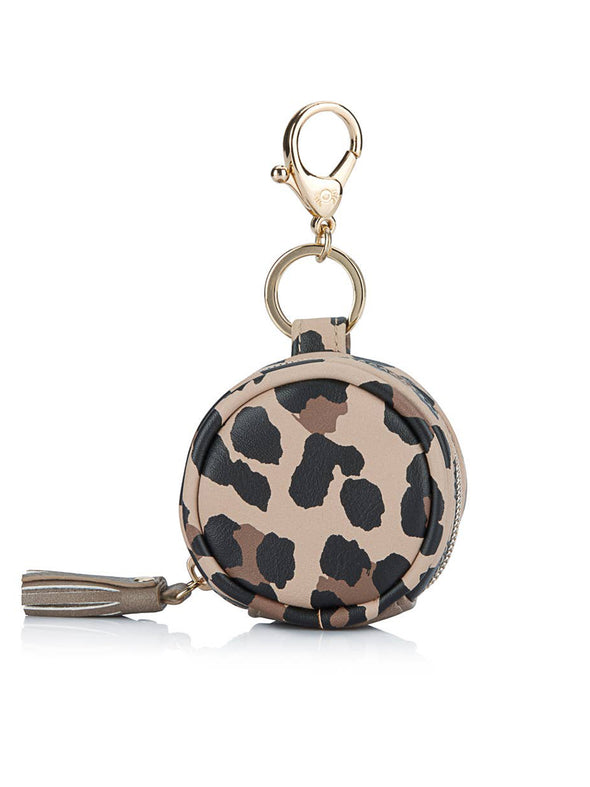 Itzy Ritzy Leopard Paci Pod Keychain