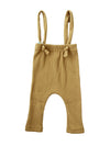 Ribbed Knit Overalls