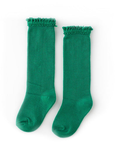 Little Stocking Co. Emerald Lace Top Knee High