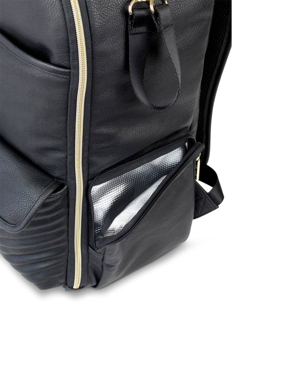 Itzy Ritzy Jetsetter Black Boss Backpack Diaper Bag