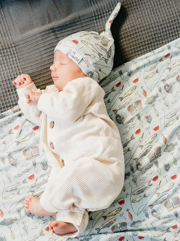 Copper Pearl Trout Swaddle Blanket