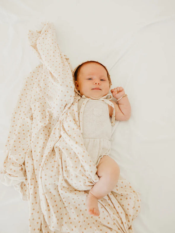 Copper Pearl Hunnie Swaddle Blanket