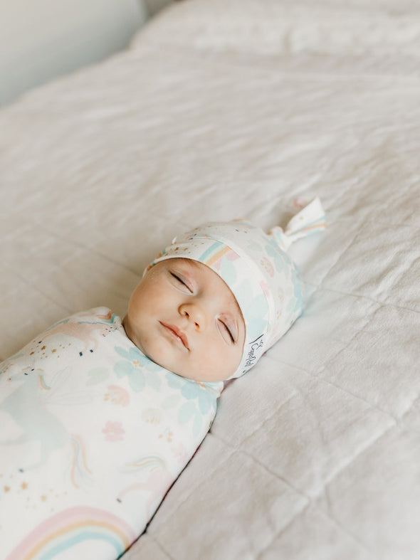 Copper Pearl Whimsy Swaddle Blanket