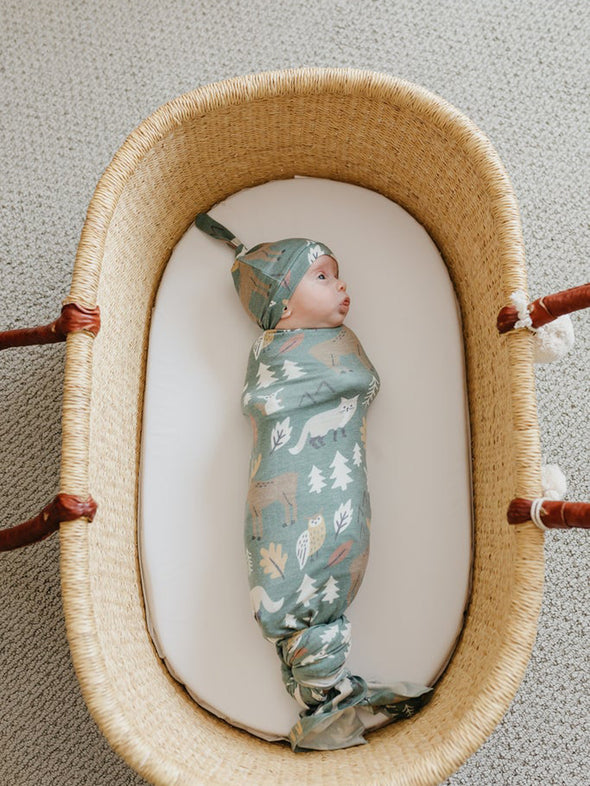 Copper Pearl Atwood Swaddle Blanket