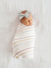 Copper Pearl Piper Swaddle Blanket