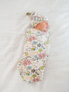 Copper Pearl Olive Swaddle Blanket