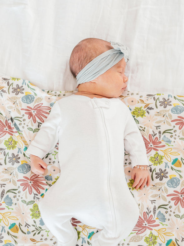 Copper Pearl Olive Swaddle Blanket